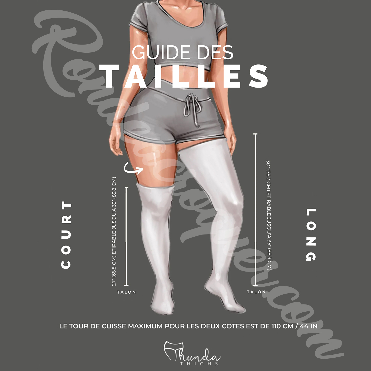guide des tailles Thunda thighs